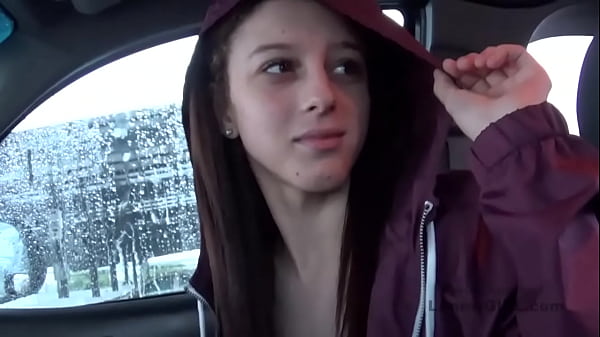 Teen brunette gets anal creampie from older man