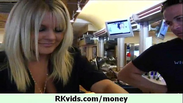 Teen whore gets paid for public sex with Medapascal