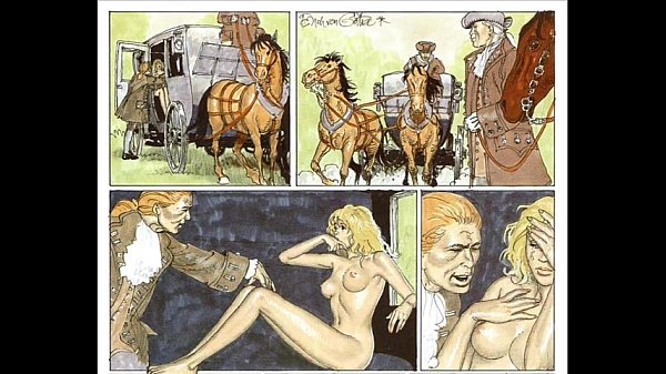 Cute Little Blonde in Sexual Bondage Comic Fetish Fantasy Scene