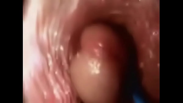 Very hot blonde girlfriend giving her boyfriend a creampie