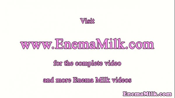 Clyvia666 lesbian enema and milk play with colonique