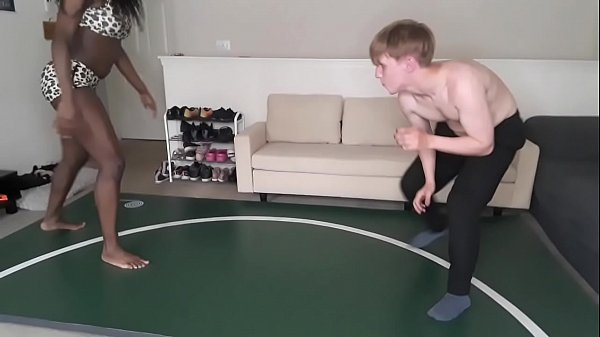 Paris Love vs Elis Ataxx Ebony Big Tits Mixed Wrestling