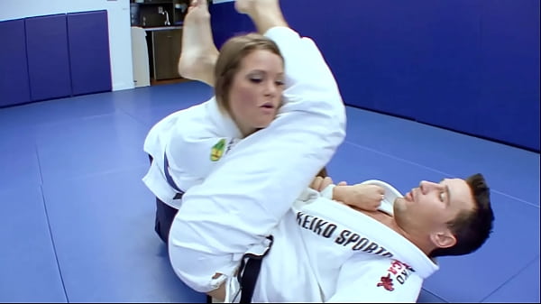 Megan Fenox gets pounded by her karate trainer Manuel Ferrara