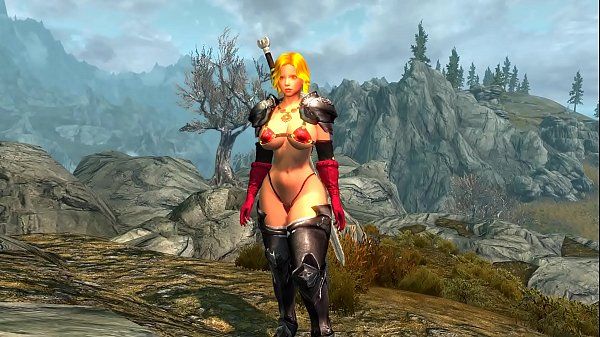 Lorelai In Trouble gets punished for losing the Skyrim 3D game challenge