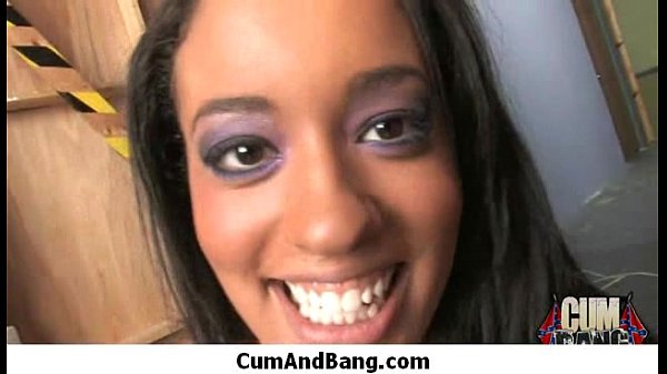 Black guys gangbang white girl in intense group sex