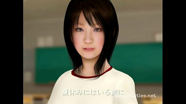 Anime teacher masturbating and sucking cock with busty cartoon tits