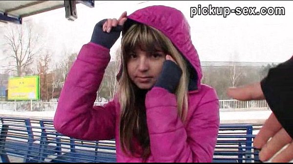 Gina Gerson blonde amateur gets paid for public train blowjob