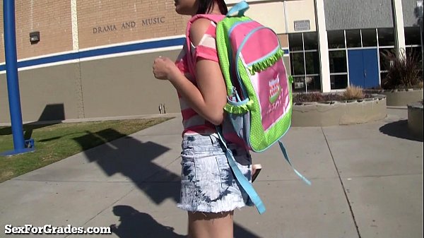 Emo Teen Seduces Her Brunette Teacher for a Hardcore Blowjob
