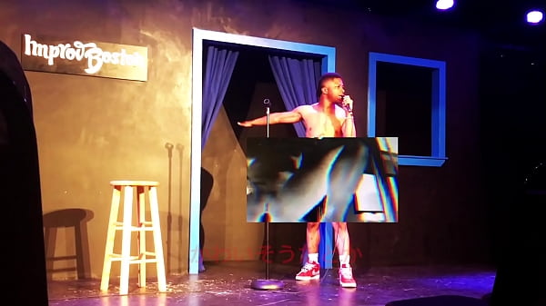 Damefk in Boston red lingerie