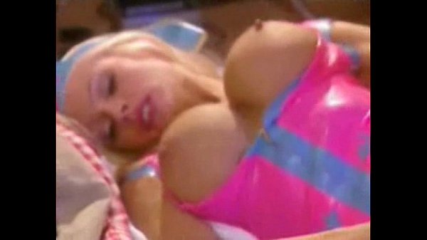 Harmony Grant blonde nurse in latex gets facial