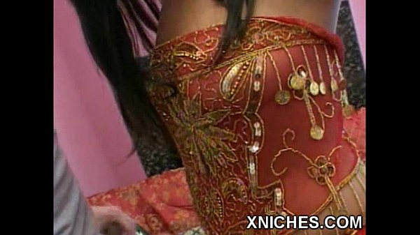 Brunette babe gives blowjob to huge dick
