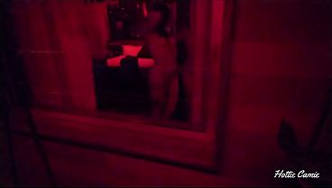 Voyeur catches AngelFenix masturbating during spring break