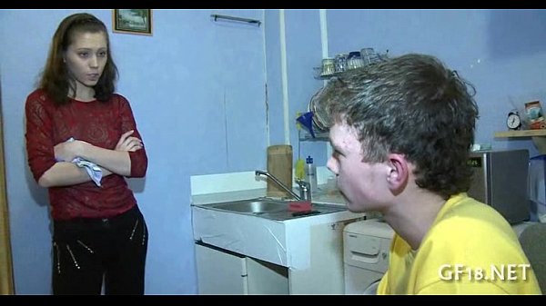 Getodimu's girlfriend cheats with her boyfriend in a hot teenie cuckold threesome