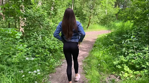Volabengirl fucks stranger in woods with big tits