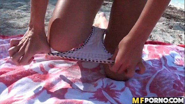 Latina teen girlfriend POV beach sex