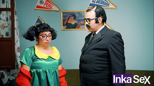 Henry Cholo and Lisa Bullock in a hilarious latino parody of Don Panzón collecting rent in Mexico
