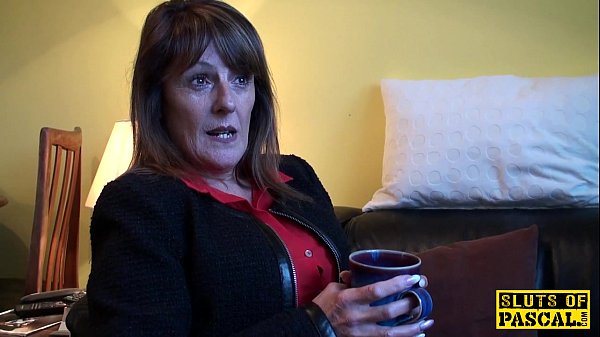 Religious mature submissive woman in stockings gets ravaged in doggystyle while being spanked and wearing heels