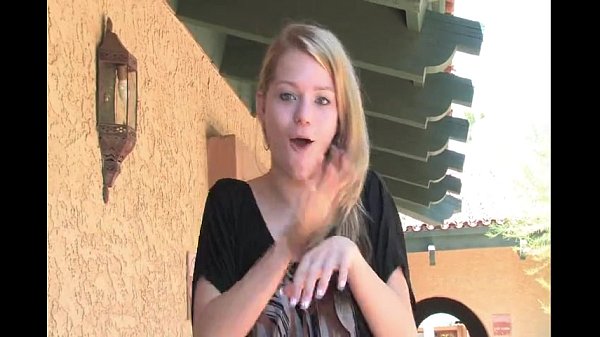 Deaf teen girl masturbates in public