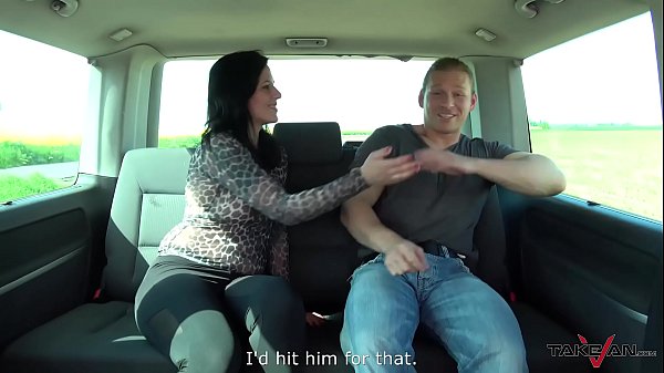 Brunette amateur gets banged and filled with sperm in a van creampie oral deepthroat