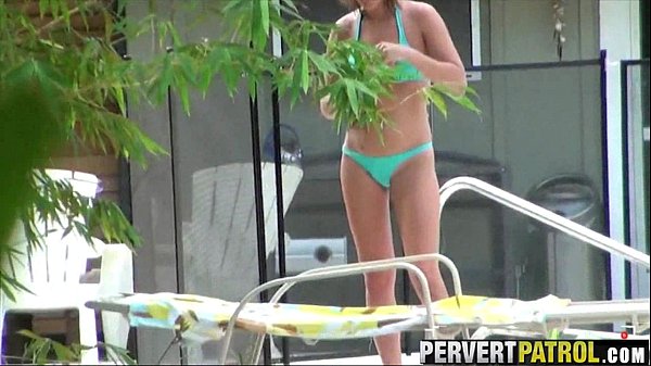 18 year old teen fucks outside in public POV