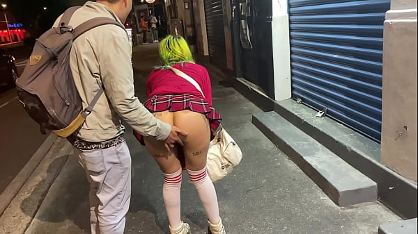Hyperversos Cdmx gets caught masturbating in public and squirts on the street