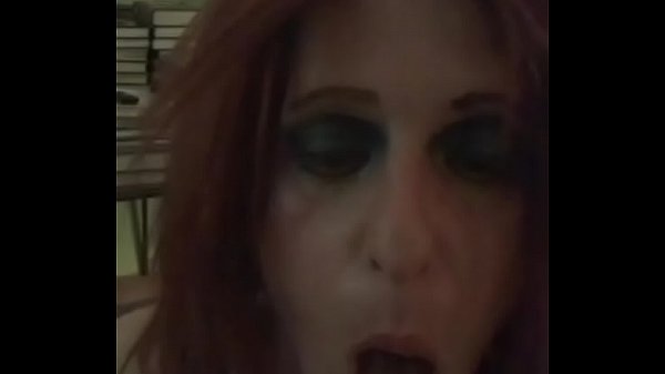 Vajuliecd masturbates with big glass dildo