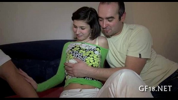 Russian teen brunette girlfriend gets fucked by strangers