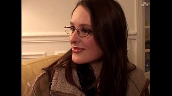 French brunette in boots and glasses gets naughty