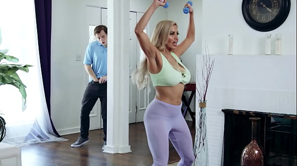Caitlin Bell's Step Mom Seduces Me While Working Out in the Gym