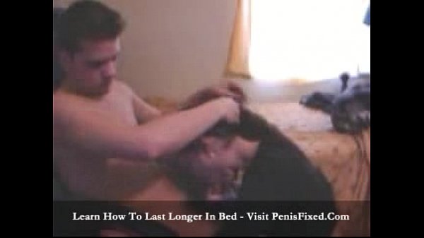 Real Amateur Brunette with Tattoo Gives Blowjob
