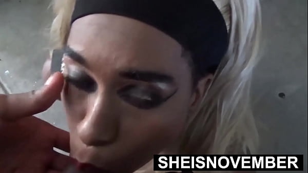 Msnovember's Stepbrother Ejaculates On Her Chin After A Dirty Stepfamily Blowjob
