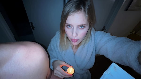 Stepmom Bootyfrutti begs me to fix power then gives blowjob