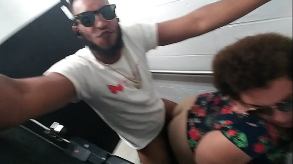 BBW fucked by black bbc in outdoor bathroom