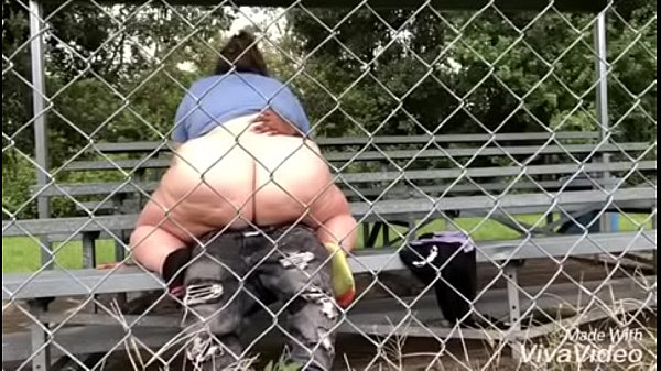 Bbw Damnnndezzyyy rides bbc on outdoor bleachers rough public interracial fuck