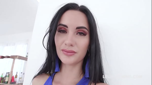 Megan Venturi takes double anal with big black cock