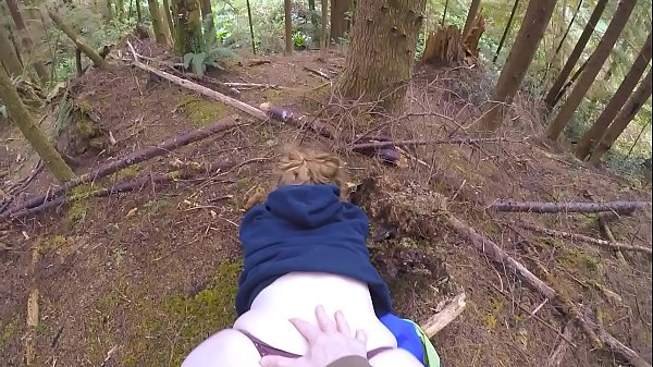 JenGayle blonde milf oil anal sex in the woods