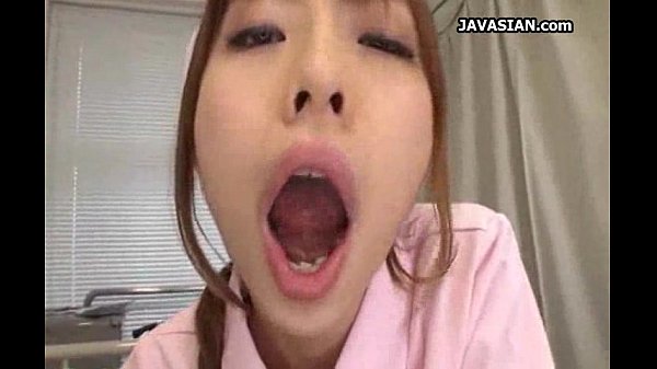 Asian teen nurse Ash2Ass gives intense blowjob