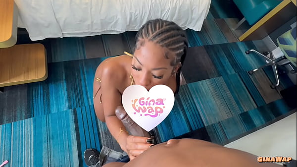 Gina Wap Beauty Begs for Big Dick Delivery Guy to Fuck Her