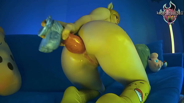 Amber Hallibell big tits handjob and anal orgasm