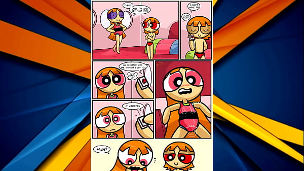 Gamota Geek as Brick X Blossom in comic rule34 porn