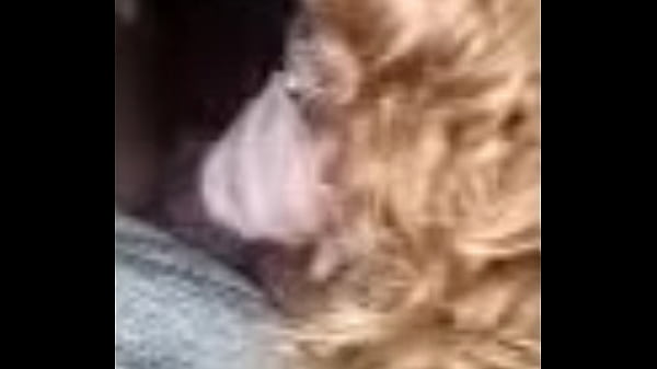 Redhead Maroxi gives bbc blowjob