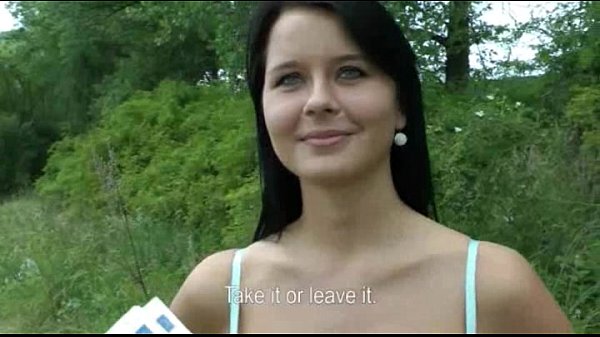 Euro amateur Mia big tits flashing public sex gets a facial