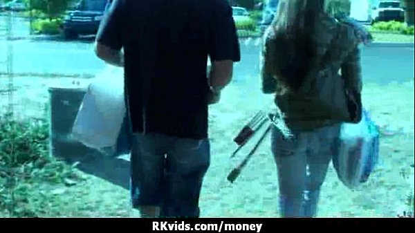 Teen pays rent with sexy sex money deal