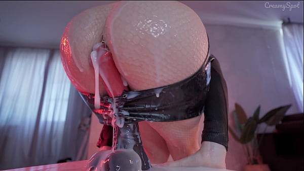Creamy Spot takes huge cock in miniskirt creampie