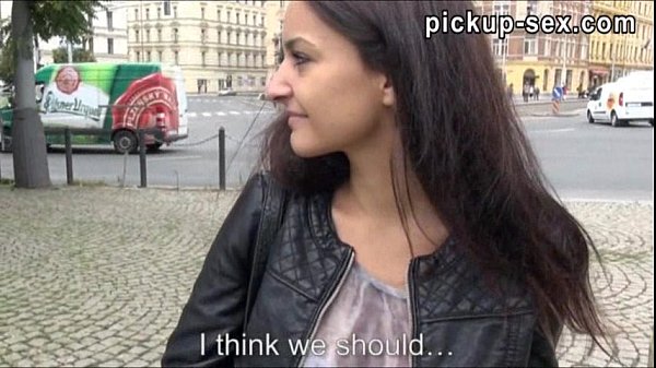 Lili Devil sucks stranger for cash in public