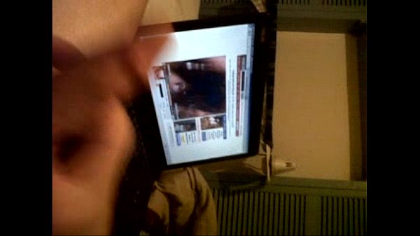 Teen guy jerks off big cock on webcam at home