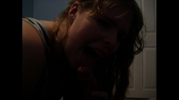 Teen girl gives her first blowjob