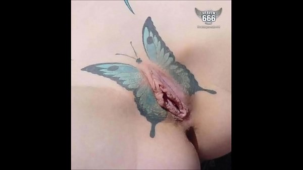 Thebluefood's Crystal Butterfly Tattooed Music Lover Gets Fucked By A Butterfly