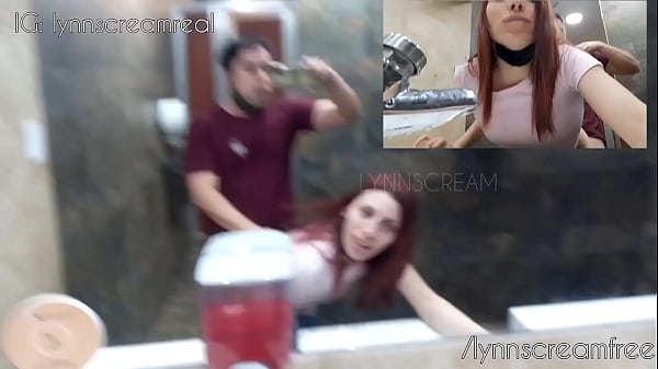 Lynnscream gets caught fucking in McDonald's restroom