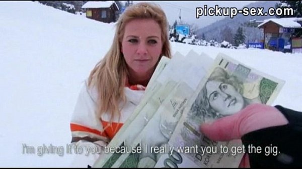 Nathaly Teges amateur public sex with perverted guy for cash